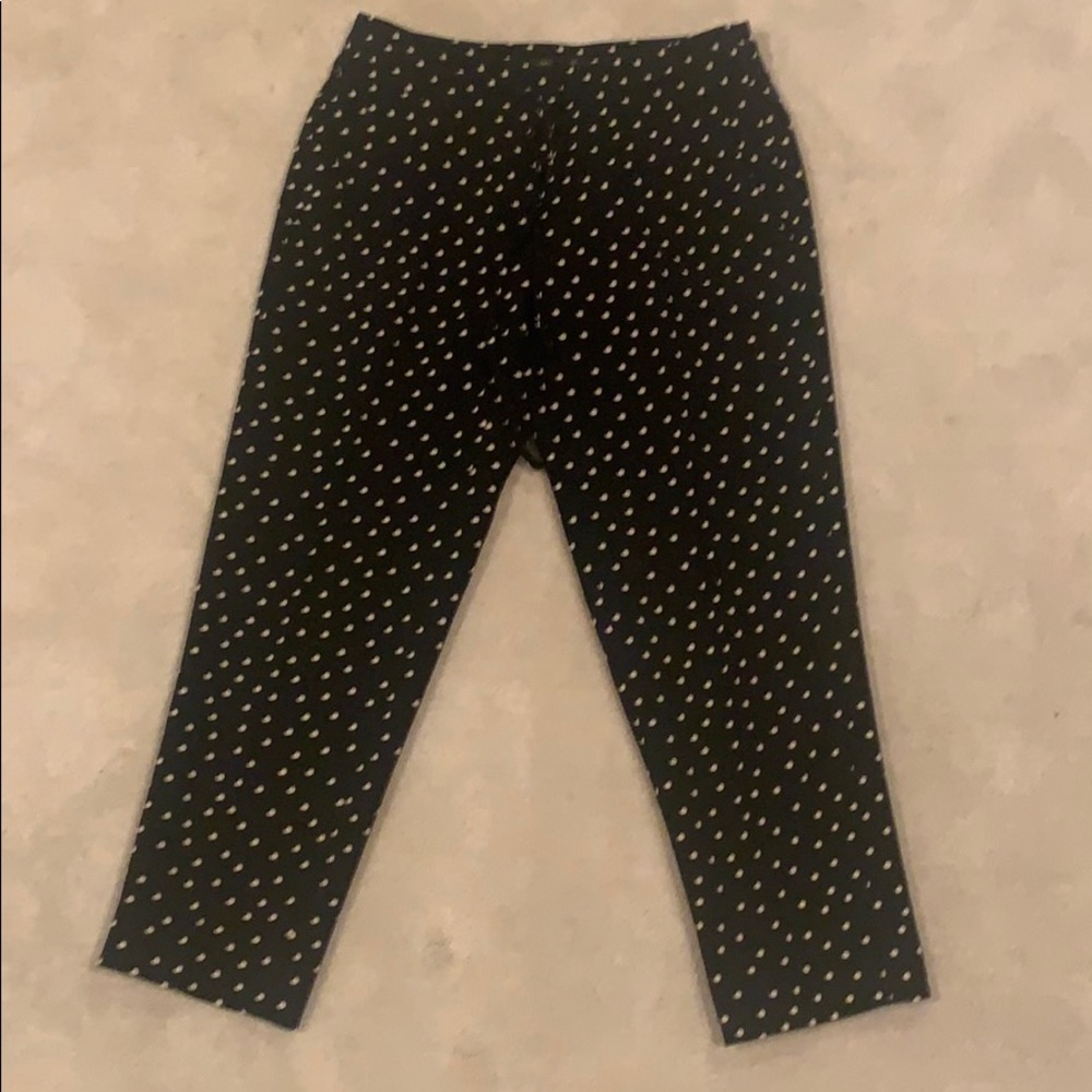 Ann Taylor Polka Dot Pants - cropped